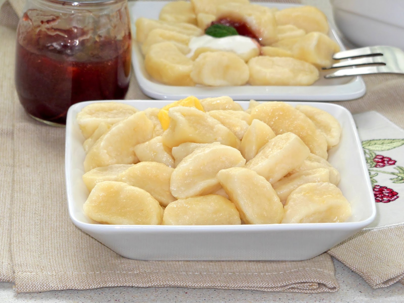 Галушки с творогом